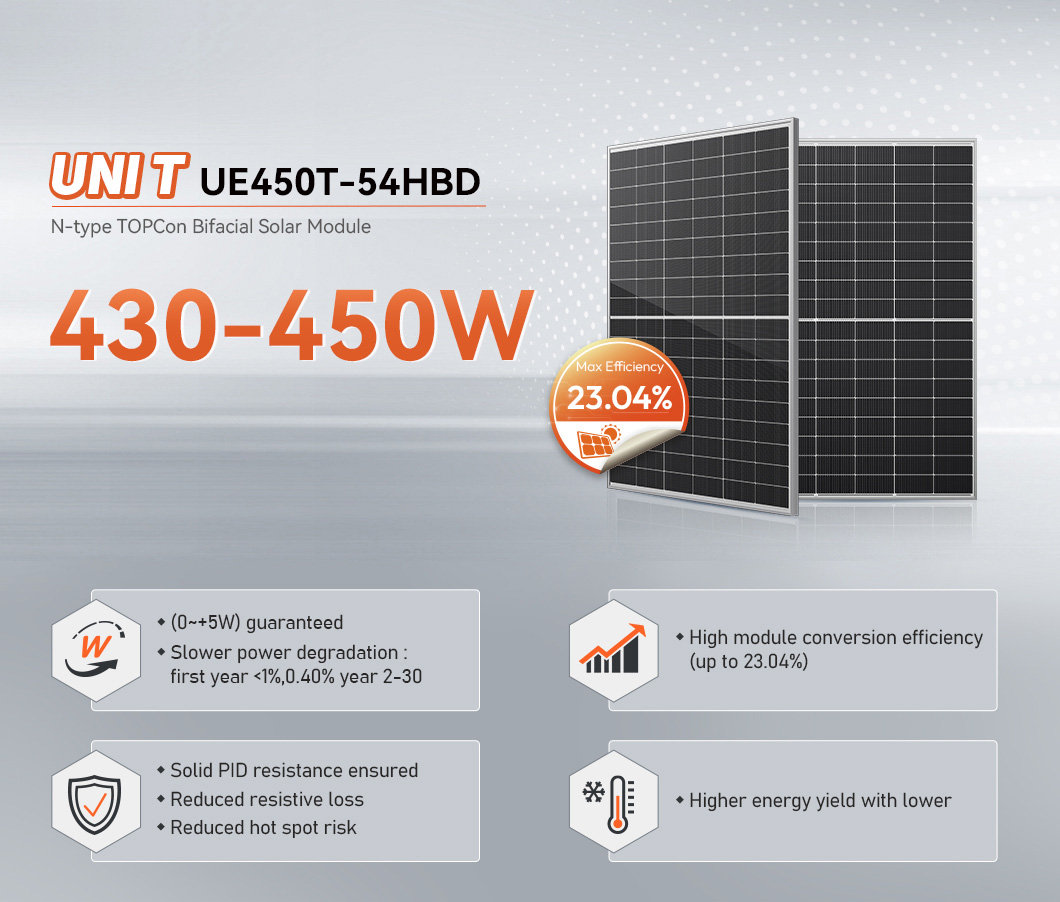 450w topcon solar panel